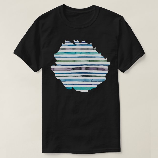 Camiseta Bandas Náuticas Azul (Diseño del anverso)