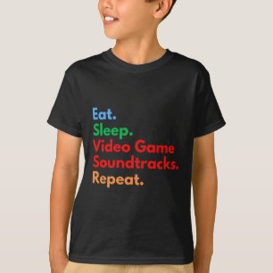 Camiseta Bandas Sonoras de Videojuegos para Dormir se Repit