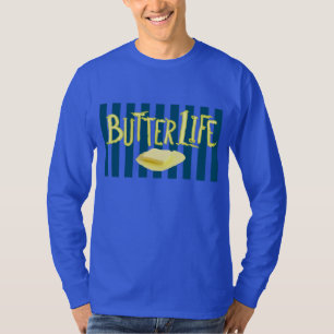 Camiseta Bandas Verde azuladas de la vida de la mantequilla