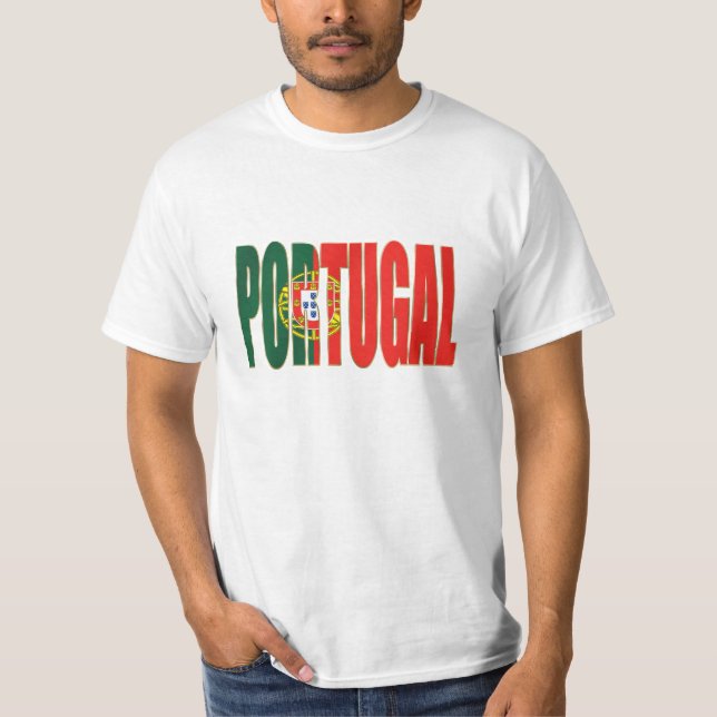 Camiseta Bandeira Portuguesa - por Fãs de "Portugal" de la (Anverso)
