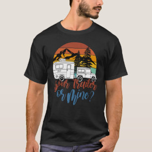 Camiseta Bandeja de la basura blanca Bash de la basura blan