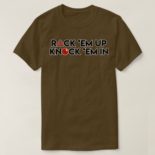 Camiseta Bandeja De Snooker Em Up Knock Em In (Diseño del anverso)
