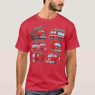 Camiseta Bandeja para bomberos de emergencia para camionero