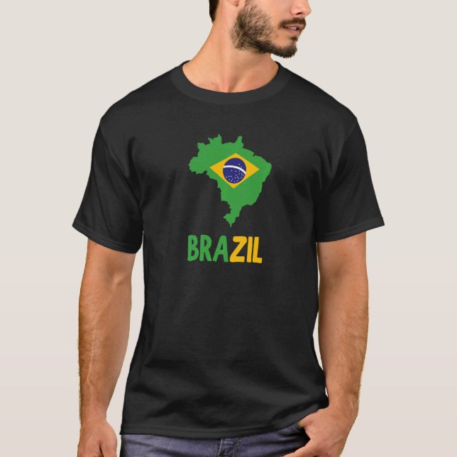 Camiseta BANDEJA Y MAPA DE Guay BRASIL (Anverso)