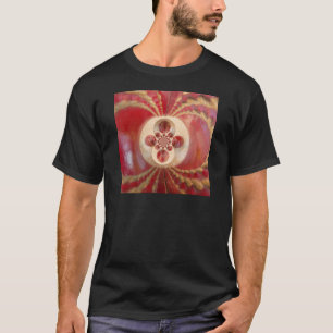 Camiseta Bandejas de cricket rojas resumen diseño de impres