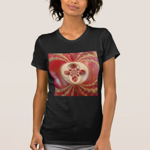 Camiseta Bandejas de cricket rojas resumen diseño de impres