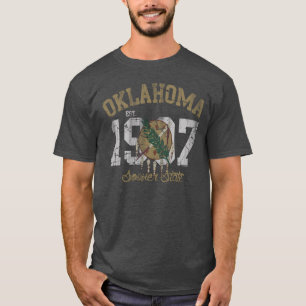 Camiseta Bandera 1907 del estado del Est Oklahoma del