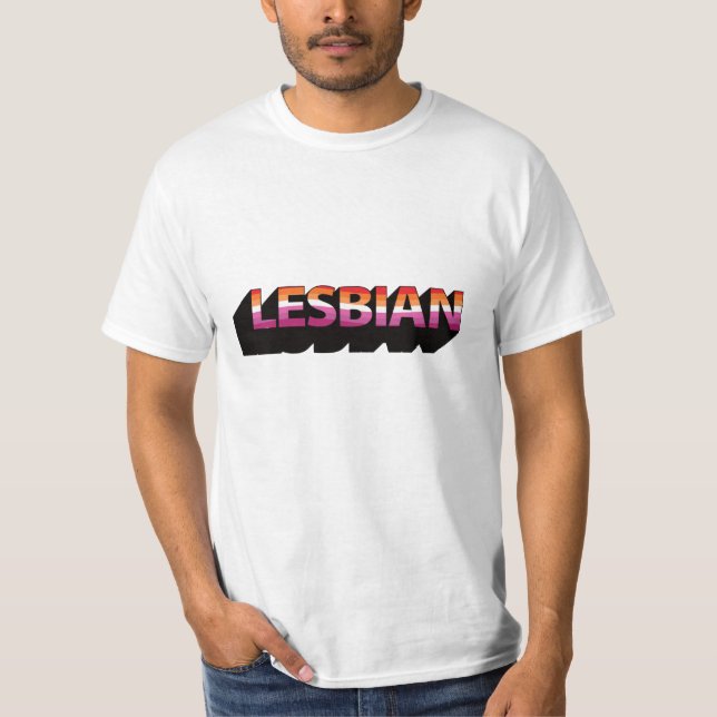 Camiseta Bandera 3D LESBIANA (Anverso)