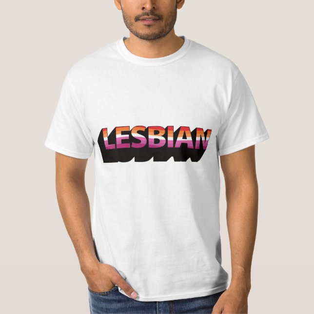 Camiseta Bandera 3D Lesbiana (Anverso)