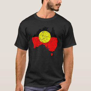 Camiseta Bandera aborigen Australia Land Grunge siempre fue
