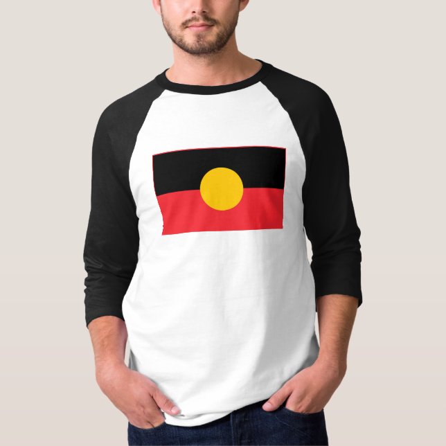 Camiseta Bandera aborigen australiana (Anverso)