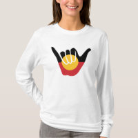 Bandera aborigen australiana Shaka, cartel de perd