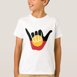 Camiseta Bandera aborigen australiana Shaka, cartel de perd