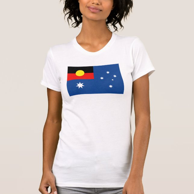 Camiseta Bandera aborigen de Australia (Anverso)