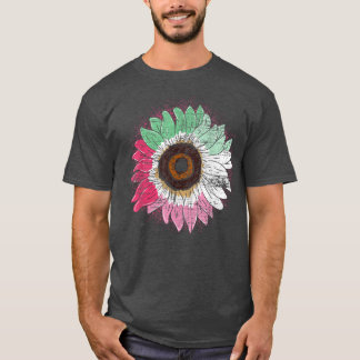 Camiseta Bandera abroseual flor de girasol orgullo gay LGBT