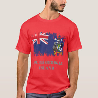 Camiseta Bandera activa de la isla de Georgia del Sur con e