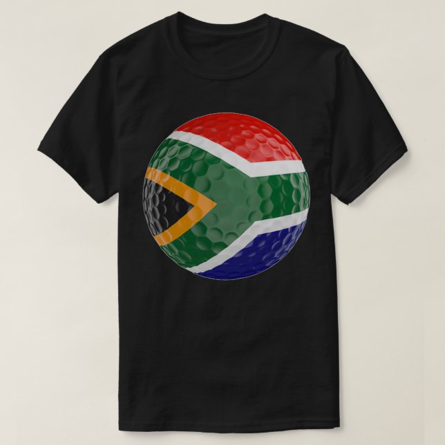 Camiseta Bandera africana de golf (Diseño del anverso)