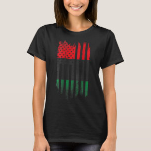 Camiseta Bandera afroamericana 1865 Orgullo de historia neg