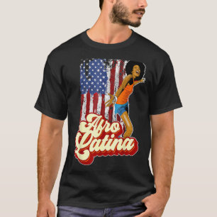 Camiseta Bandera afroamericana América Latina Afro Tee del 