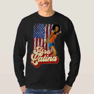 Camiseta Bandera afroamericana América Latina Afro Tee del 