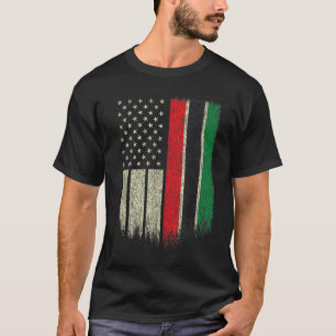 Camiseta Bandera afroamericana Bandera panafricana de la UN