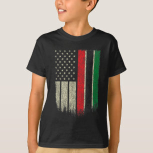 Camiseta Bandera afroamericana Bandera panafricana de la UN