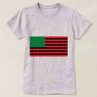 Camiseta Bandera afroamericana (con opción de texto añadido