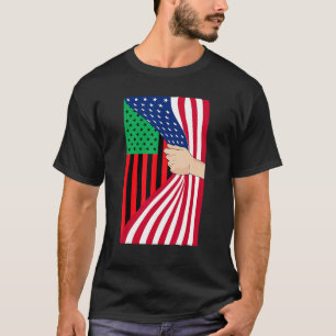 Camiseta Bandera afroamericana Pan African Black Liberation