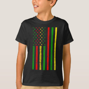 Camiseta Bandera Afroamericana Para El Mes De La Historia N