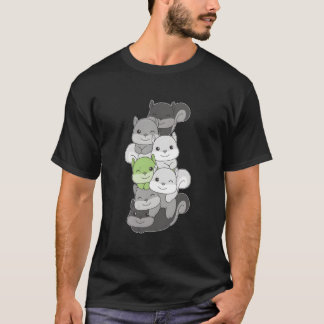 Camiseta Bandera Agender Orgullo Mes Lgbtq Ardilla Agender