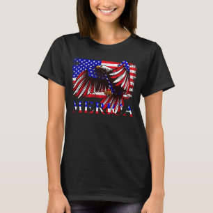 Camiseta Bandera Águila 4 De Julio Estados Unidos Bandera A