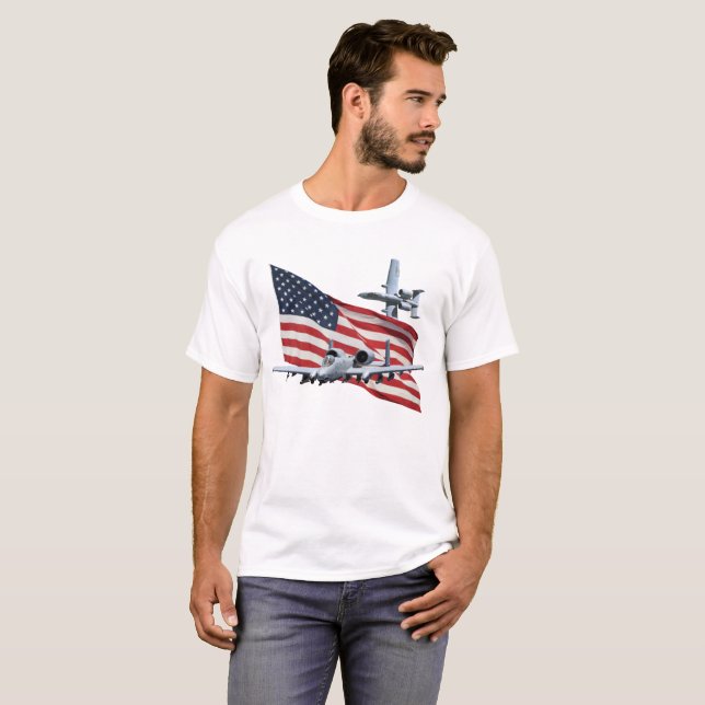 Camiseta Bandera Aith A10 de los E.E.U.U. (Anverso completo)