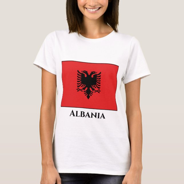 Camiseta Bandera albanesa (Anverso)