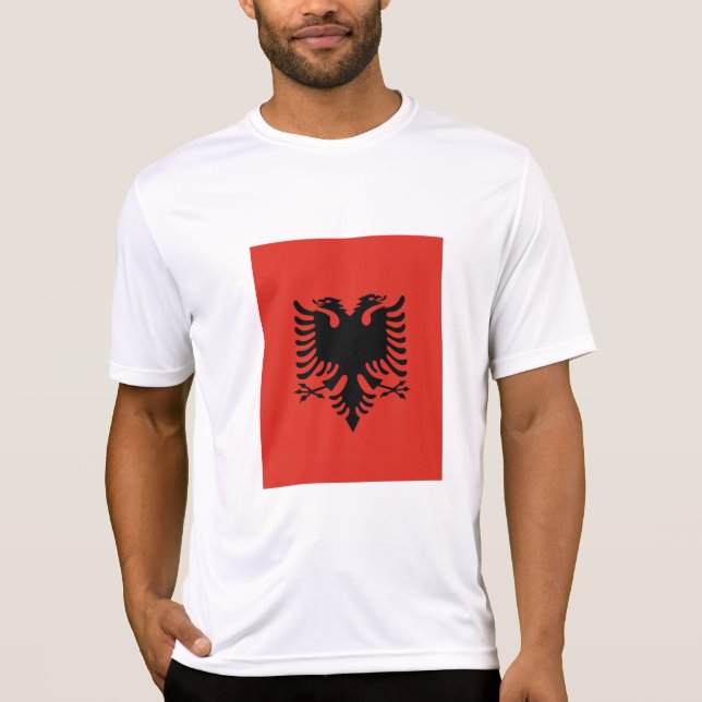 Camiseta Bandera albanesa (Anverso)