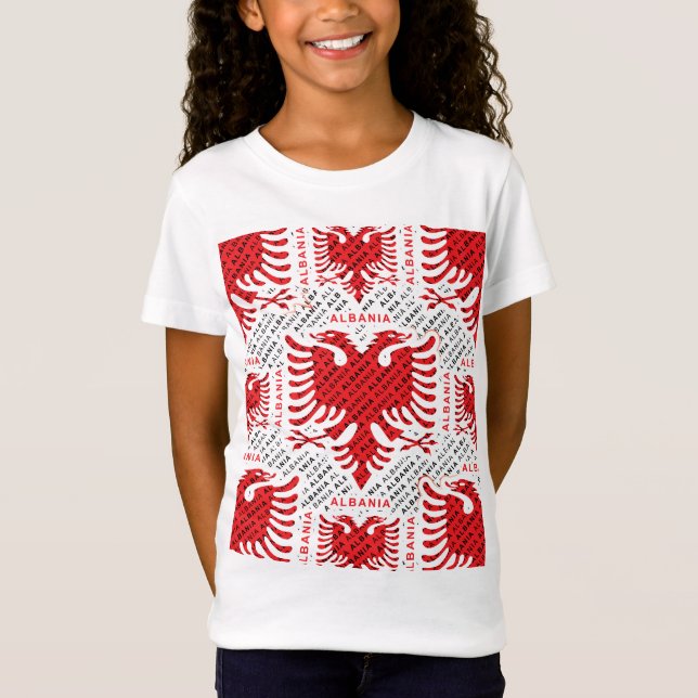 Camiseta Bandera albanesa 4 (Anverso)
