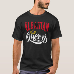 Camiseta Bandera albanesa albanesa de la reina albanesa