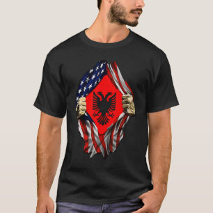 Camiseta Bandera albanesa dentro de mí de Albania