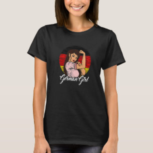 Camiseta Bandera alemana Chica alemán