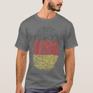 Camiseta Bandera alemana de huellas dactilares 1