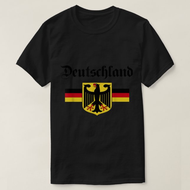 Camiseta Bandera alemana Eagle Alemania (Diseño del anverso)
