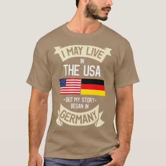 Camiseta Bandera alemana estadounidense Alemania remueve re