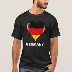 Camiseta Bandera Alemana I Love Heart Deutsch Ge