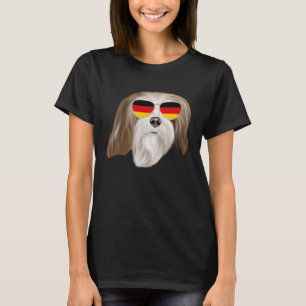 Camiseta Bandera alemana Lhasa Apsos Dog Alemania Pocket