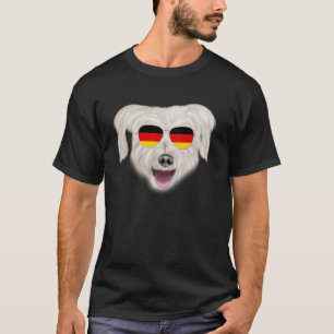 Camiseta Bandera alemana pastor pirenaico perrito alemán bo