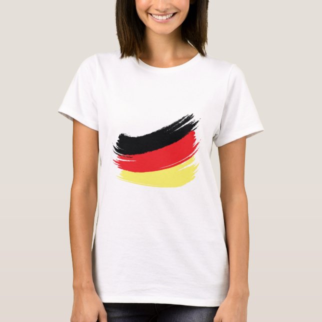 Camiseta Bandera alemana pintada (Anverso)
