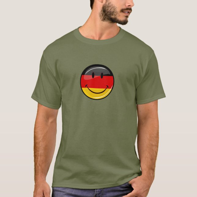 Camiseta Bandera alemana sonriente (Anverso)