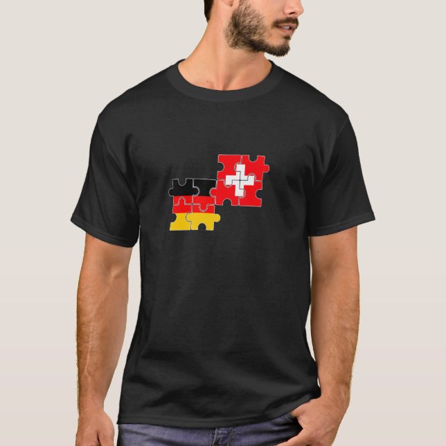 Camiseta Bandera alemana suiza (Anverso)