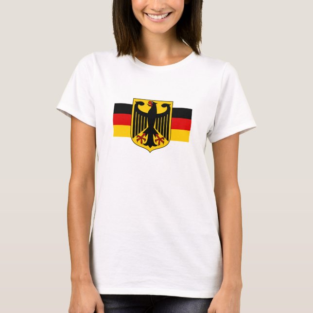 Camiseta Bandera alemana Tee, Emblem, moda Deutschland (Anverso)