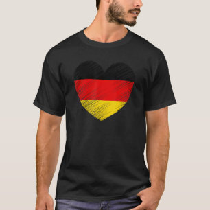Camiseta Bandera alemana vintage Alemania Orgullo Apoyo ale