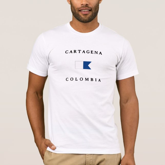 Camiseta Bandera alfa de la zambullida de Cartagena (Anverso)